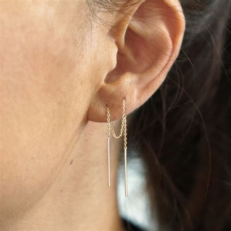 Solid Gold Threads A Versatile Earring Design For A Variety Of