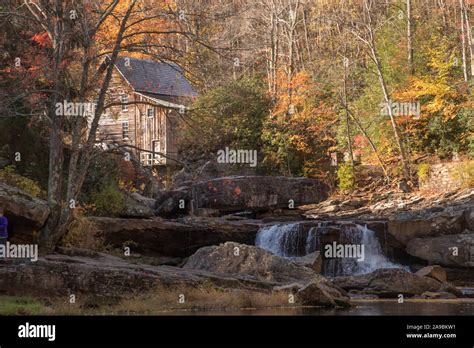 Glade Creek Grist Mill In Babcock State Park Stock Photo Alamy