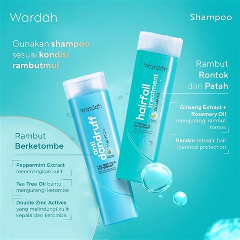 Jual Wardah Shampo Lengkap All Variant Anti Dandruff Hairfall