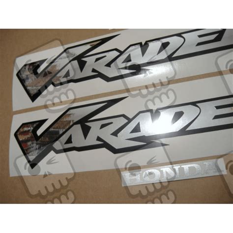 Sticker Set Honda Xl V Varadero Year Silver