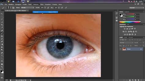 Cambiare Il Colore Degli Occhi Photoshop Cs Tutorial Youtube