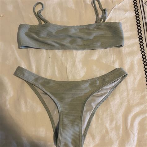 Mono B Swim Sage Green Bikini Set Poshmark