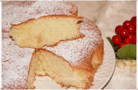 Le Semplici Ricette Di Nonna Papera TORTA DI MANDORLE CON CUORE DI MELA