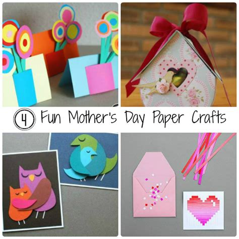 4 Fun Mother's Day Paper Crafts - The Papery Craftery