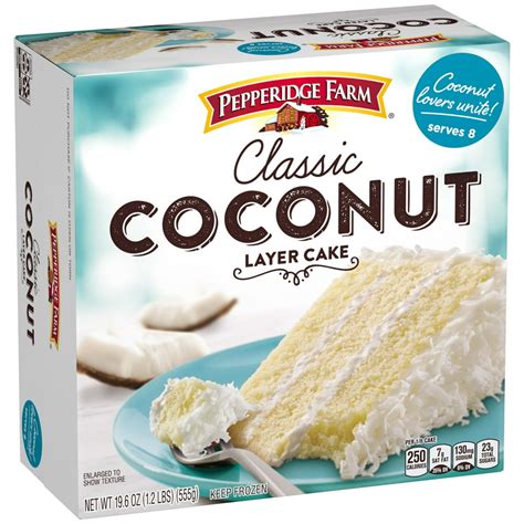 Pepperidge Farm Frozen Coconut Layer Cake, 19.6 oz. Box - Walmart.com ...