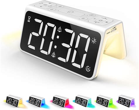 Digital Alarm Clock With Usb Charger Radio Alarm Clocks For Bedrooms With Led Large Display