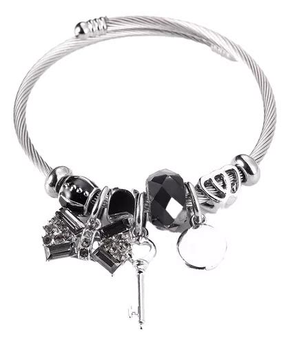 Brazalete Pulsera Tipo Pandora Acero Inoxidable Damas Mercadolibre