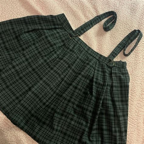 Hot Topic Skirt Emo Goth Egirl Overalls Size M Depop