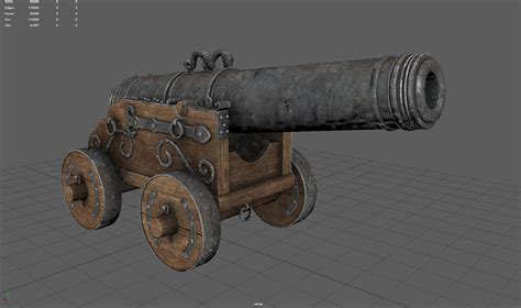 Medieval Cannon 3d Model Turbosquid 2036868