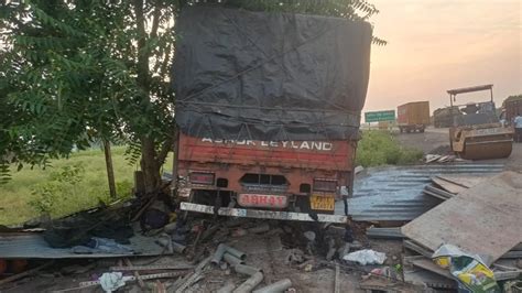 Maharashtra Truck Runs Over Labourers Sleeping In Makeshift Huts Near