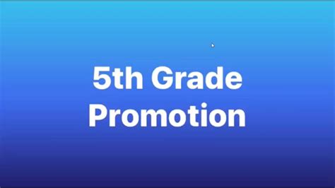 Cm Th Grade Promotion Youtube