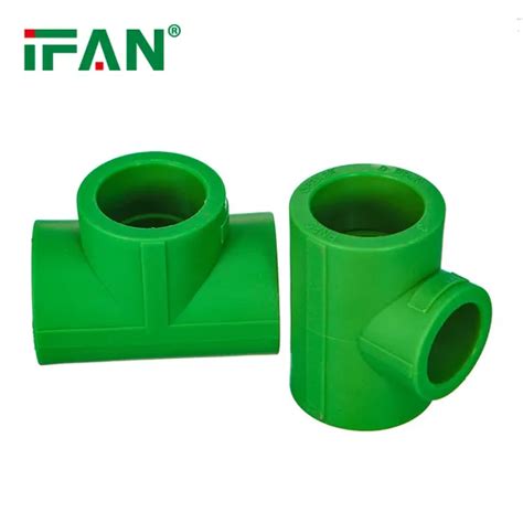 Ifan Polypropylene Material Green Plastic Socket Elbow Tee PPR Pipes