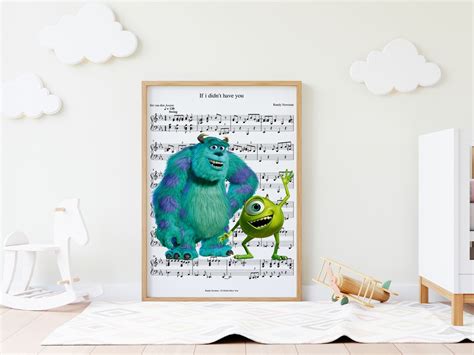 Monsters Inc Monsters Inc Poster Wall Art Monsters Inc Decor - Etsy