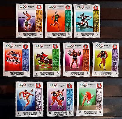 Olympische Spiele In Briefmarken Mit Motiven Von Olympischen