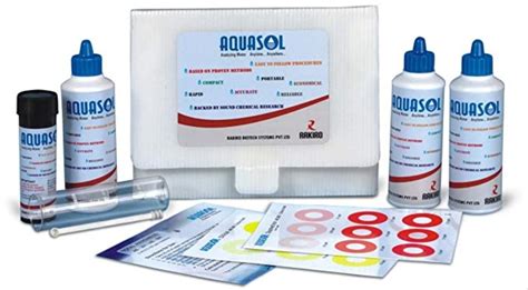 Portable AQUASOL Total Hardness 2 100 Mg L Test Kit 250 Tests For