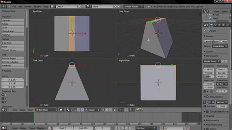 Quad View Blender Beginners Guide E05 Youtube