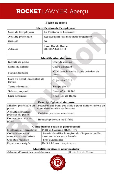 Fiche De Poste Model Hot Sex Picture