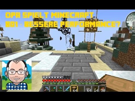 Opa Spielt Minecraft 801 Bessere Performance YouTube