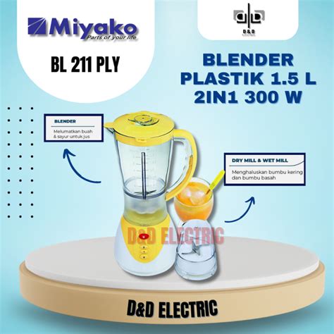 BLENDER PLASTIK MIYAKO BL 211 PLY MIYAKO BLENDER PLASTIK BL 151 BL 211