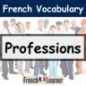 French Professions Jobs Vocabulary Frenchlearner