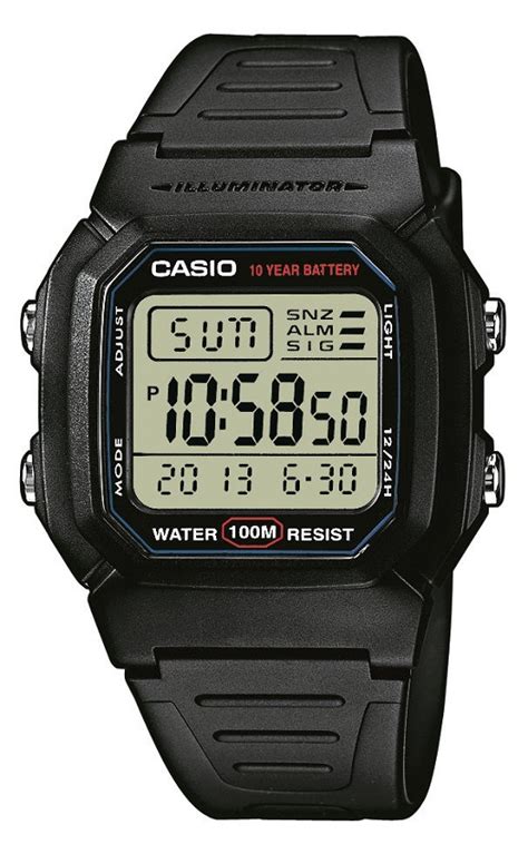 Armbanduhr Mit Digitaldisplay Von Casio W 800H 1AVES Mit Licht Zweiter