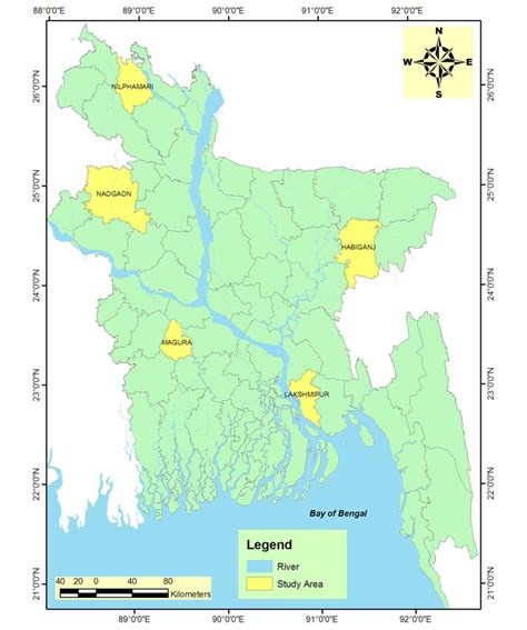 Bangladesh Map With Divisions And 64 Districts Editable Powerpoint Maps