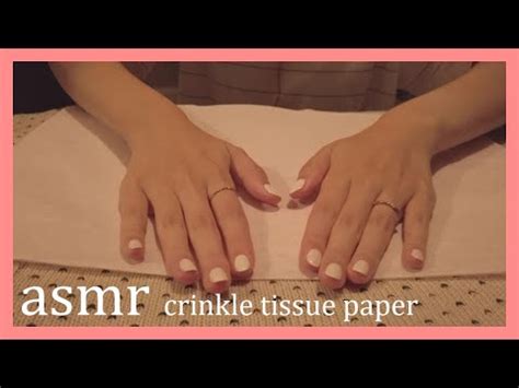 ASMR Tissue Paper Sounds So Tingly No Talking Tracing Folding