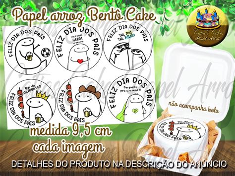 Papel De Arroz Bento Cake Flork Dia Dos Pais Elo