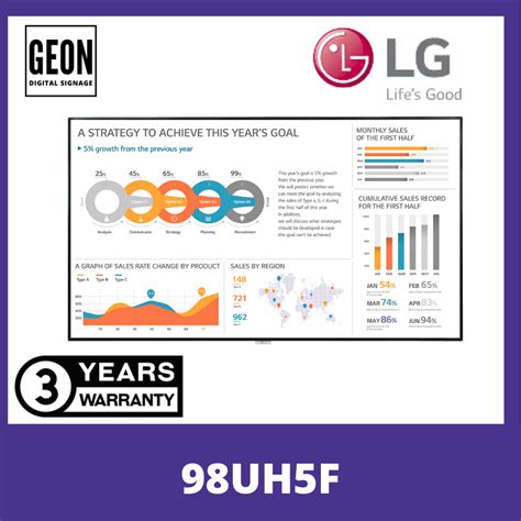 LG 98" 98UH5F UH5F-H Series Digital Signage - Geon Asia