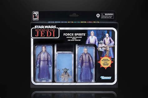 40th Anniversary Of Return Of The Jedi: Hasbro Star Wars The Black Series Force Ghosts 3-Pack