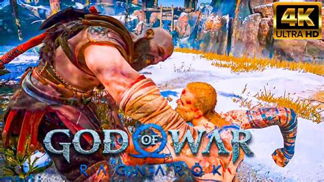 God Of War Ragnarok Kratos Vs Baldur Boss Youtube