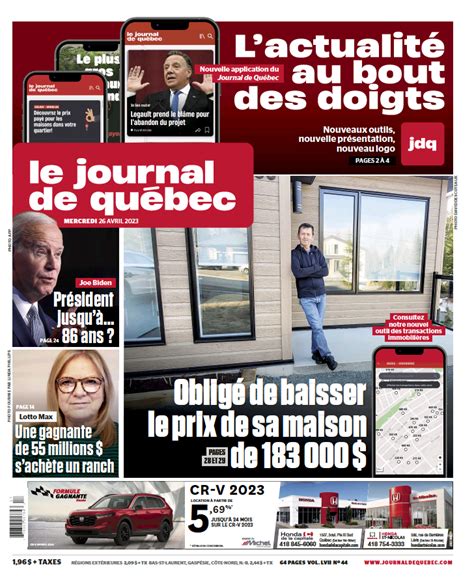 Le Journal de Québec | Abonnement au Journal de Québec | Je Magazine