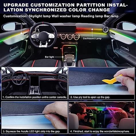 Snapklik Dreamcolor Acrylic Interior Car Led Strip Light