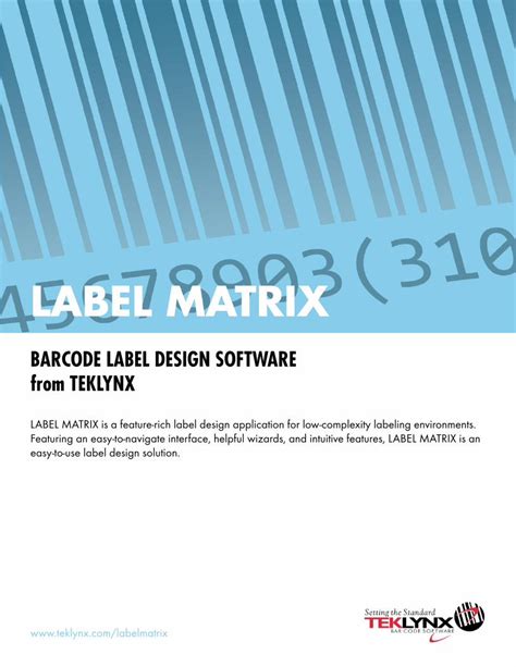 Pdf Label Matrix Barcode Graphics · Label Management Solution For