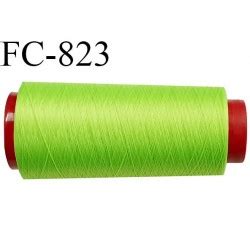 Cone De 1000 M Fil Mousse Polyamide N 120 Couleur Vert Anis Longueur