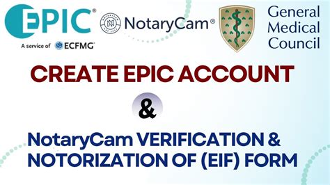 How To Create An EPIC Account NotaryCam Verification Notorization