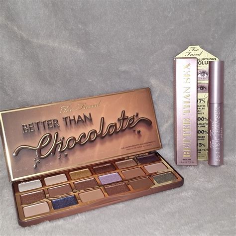 Too Faced Makeup New Too Faced Better Than Chocolate Palette Better Than Sex Mascara Duo