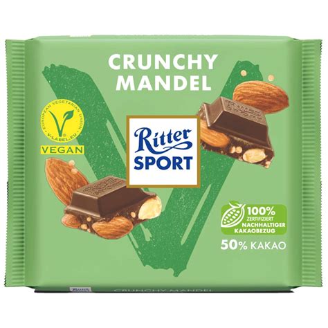 Ritter Sport Vegan Crunchy Mandel 100g Online Kaufen Im World Of