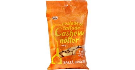 Köp Saltå Kvarn Rostade och Saltade Cashewnötter 100 g på MEDS se