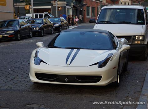 Ferrari 458 Italia spotted in Manhattan, New York on 09/01/2012