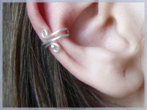 Сережка на хрящик уха (мастер-класс) | Diy ear plugs, Ear cuff, Jewelry ...