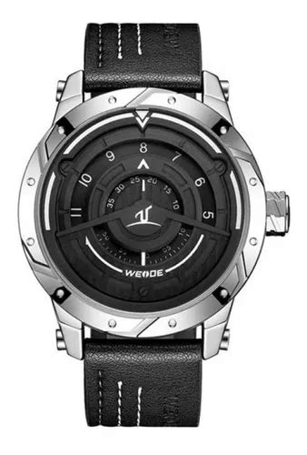 Reloj analógico Weide Uv 1708 para hombre negro y plateado MercadoLibre