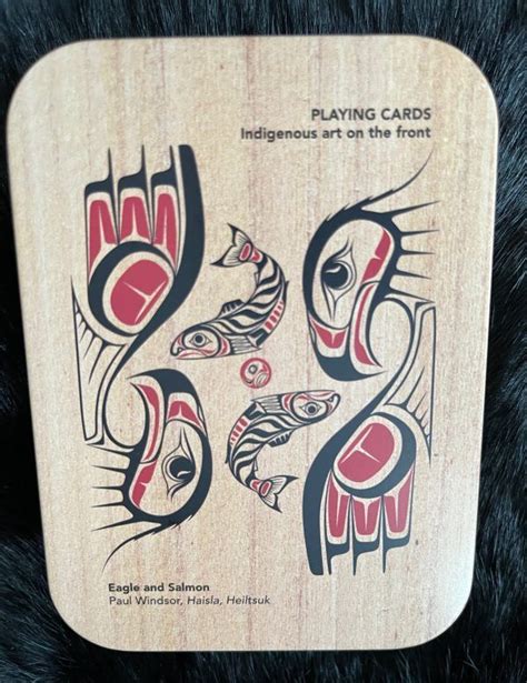 Indigenous Playing Cards In Tin Box Ghost Bear Trading Post