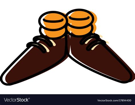 Funny shoes cartoon Royalty Free Vector Image - VectorStock