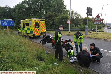 Oldham News News Headlines Motorbike Rider Hurt Oldham Chronicle