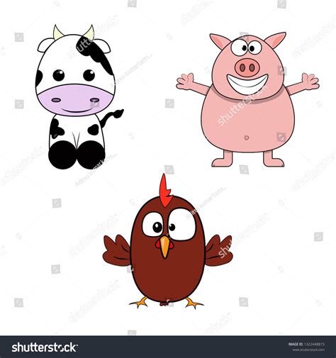 cartoon cow and chicken 10