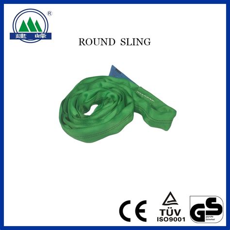 Polyester Soft Endless Round Webbing Lifting Sling Round Sling Belt