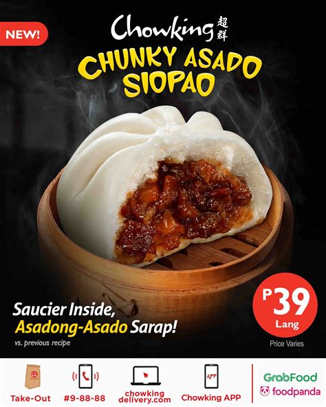 Chowking unveils Hong Kong-style Chunky Asado Siopao - THEPHILBIZNEWS