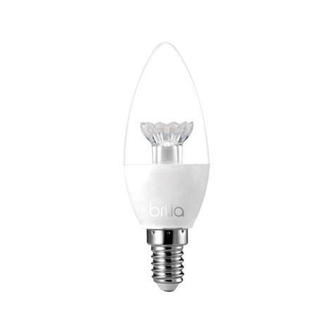 LÂMPADA LED VELA LISA TRANSPARENTE 3W E27 2700K