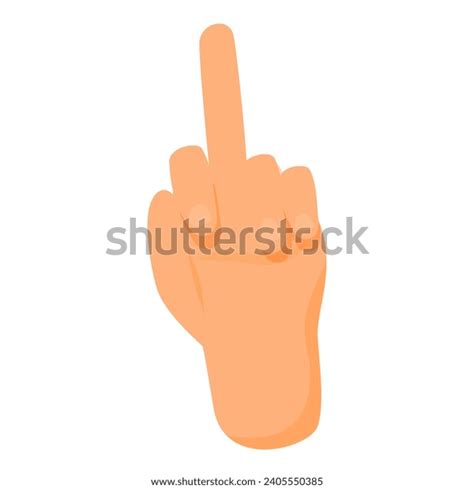 Fuck You Hand Gesture Icon Cartoon Stock Illustration Shutterstock